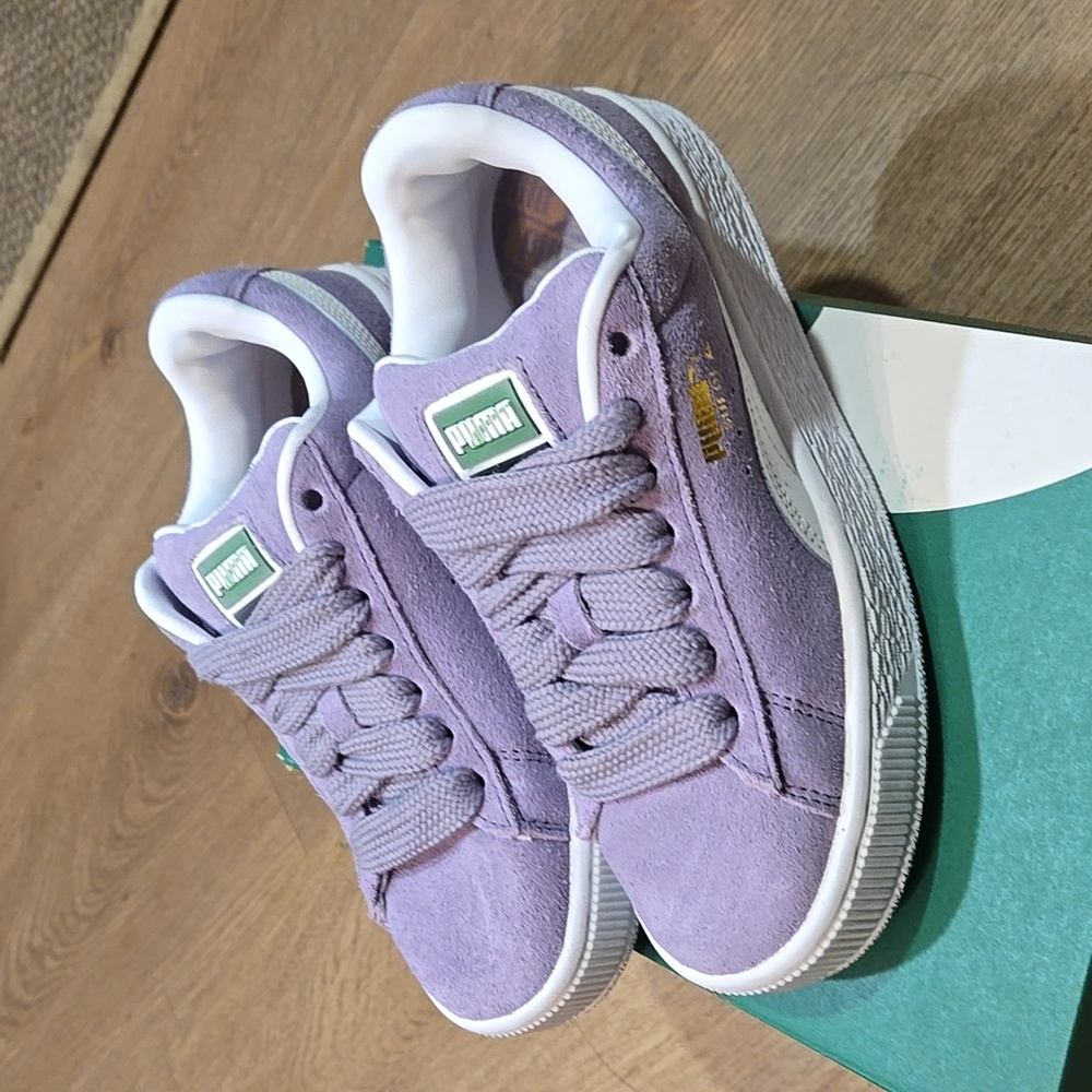 Puma Suede XL Youth size 4 Purple